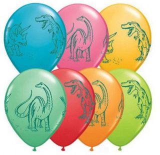Dinosaur Printed Balloons