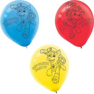 Paw Patrol Latex Balloons - 6 Pack