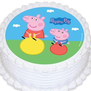 Peppa Pig Round Cake Topper