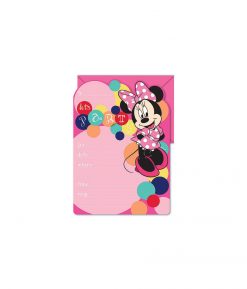 Minnie Mouse Invitations - 16 Pack