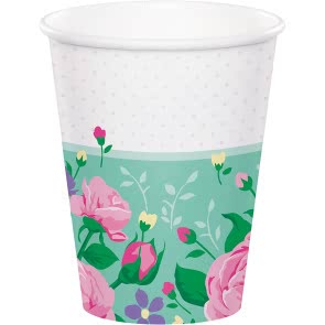 Floral Fairy Sparkle Cups - 8 Pack