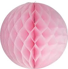 Paper Tissue Honeycomb Ball - Pink