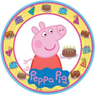 Peppa Pig Plates - 8 Pack