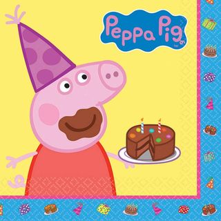 Peppa Pig Lunch Napkins - 16 Pack