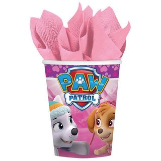 Paw Patrol Girls Pink Party Cups - 8 Pack