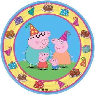 Peppa Pig Lunch Plates - 8 Pack