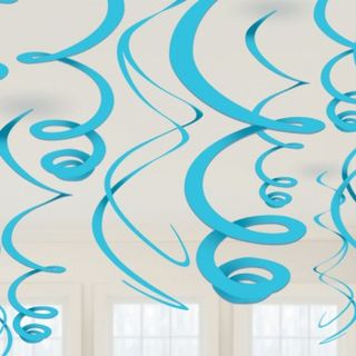Hanging Swirls Decoration Blue