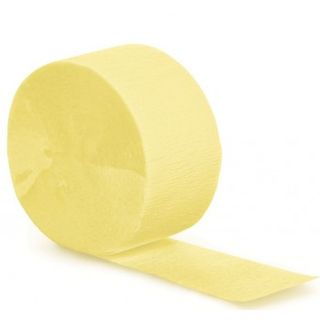 Streamer - Light Yellow Crepe