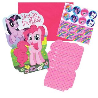 My Little Pony Invitations - 8 Pack