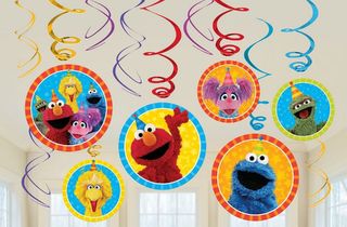 Sesame Street Hanging Swirl Decorations