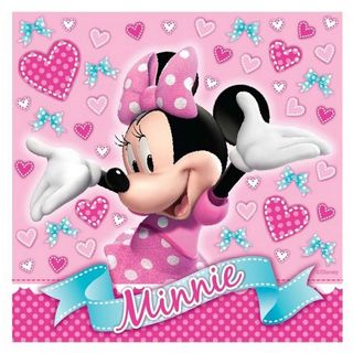 Minnie Mouse Lunch Napkins - 16 Pack