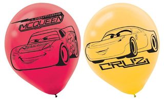 Disney Cars 3 Latex Balloon - 6 Pack