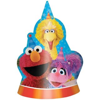 Sesame Street Shaped Party Hats - 8 Pack