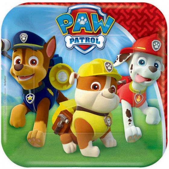 Paw Patrol Lunch Plate - 8 Pack