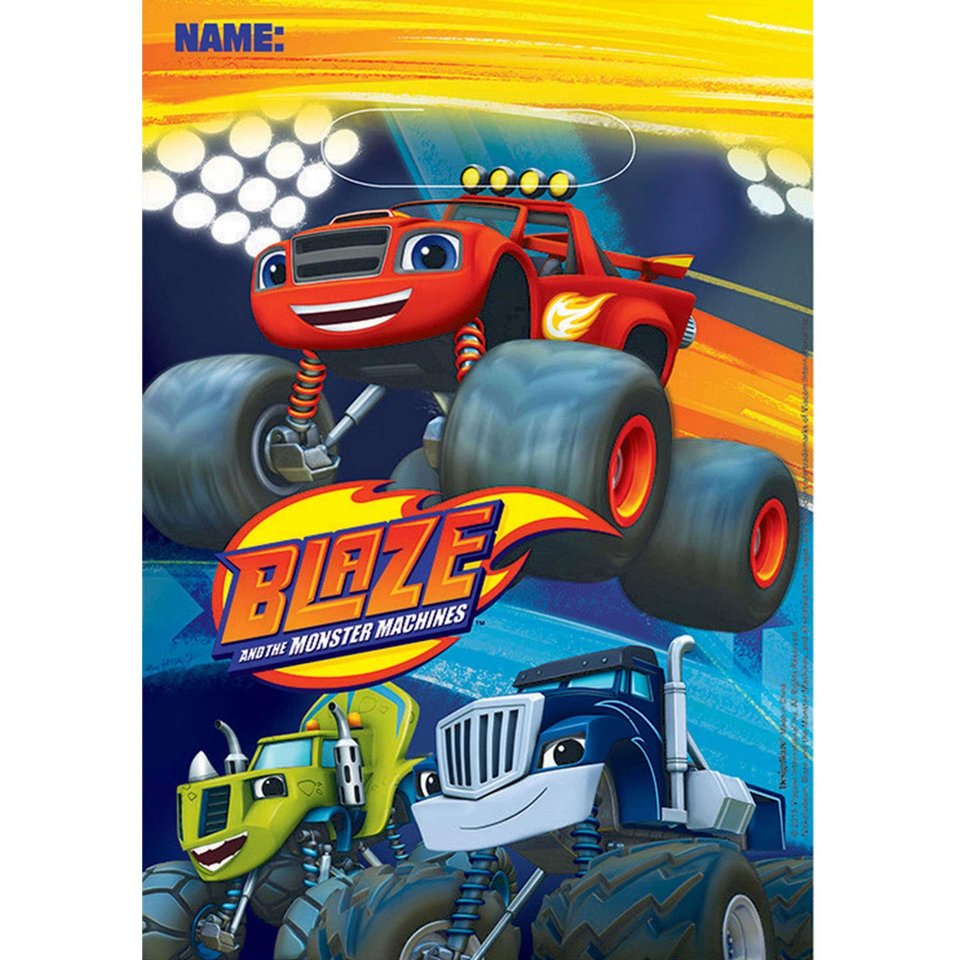 Blaze & the Monster Machines Loot Bags - 8 Pack