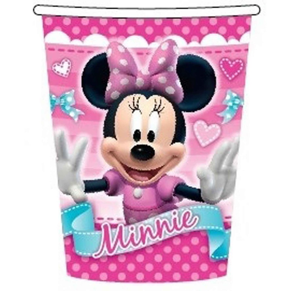 Minnie Mouse Cups - 8 Pack