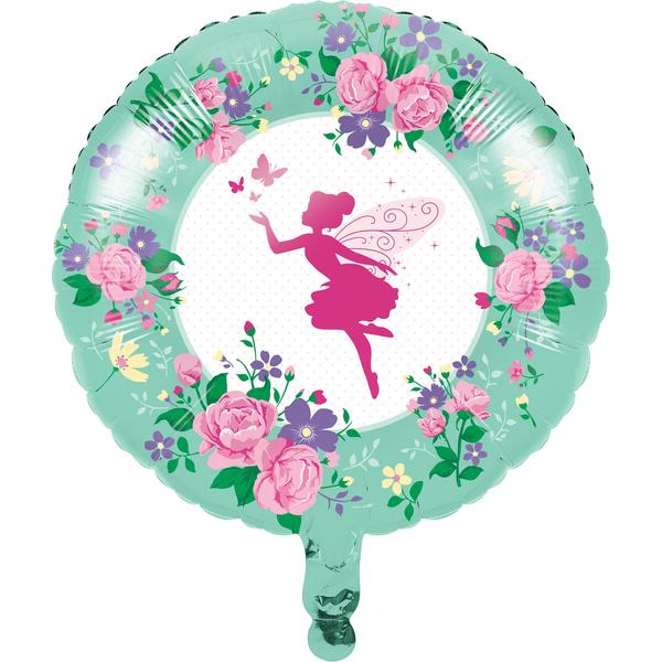 Floral Fairy Sparkle Foil Balloon - Single