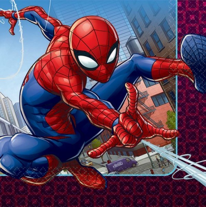 Spider-Man Webbed Wonder Lunch Napkins - 16 Pack