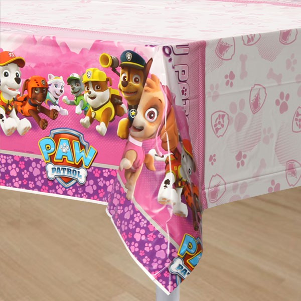 Paw Patrol Pink Table Cover 