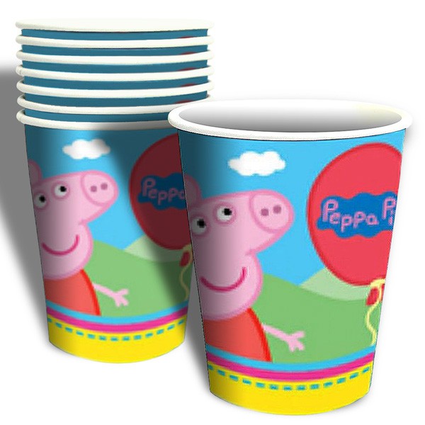 Peppa Pig Cups - 8 Pack
